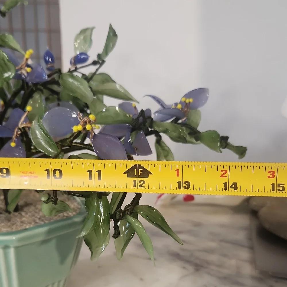 Antique | Jade Glass Bosai Tree
